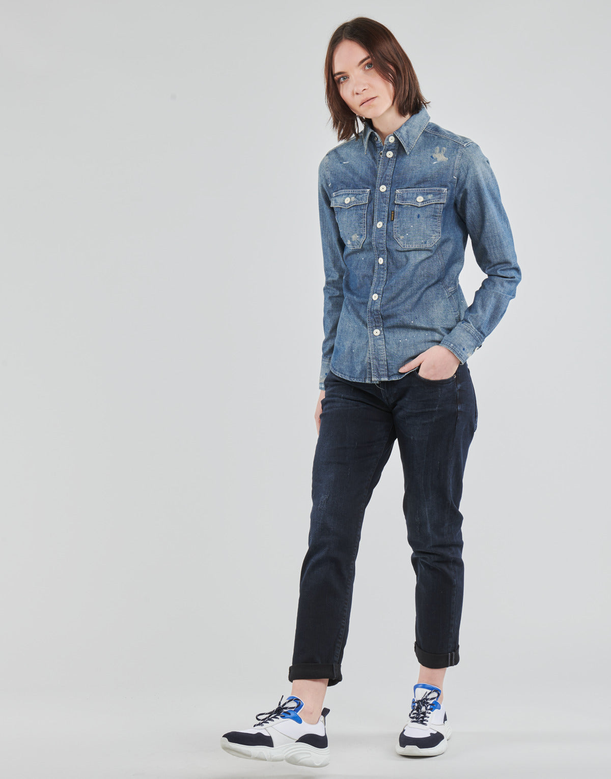 Jeans boyfriend Donna G-Star Raw KATE BOYFRIEND WMN Blu
