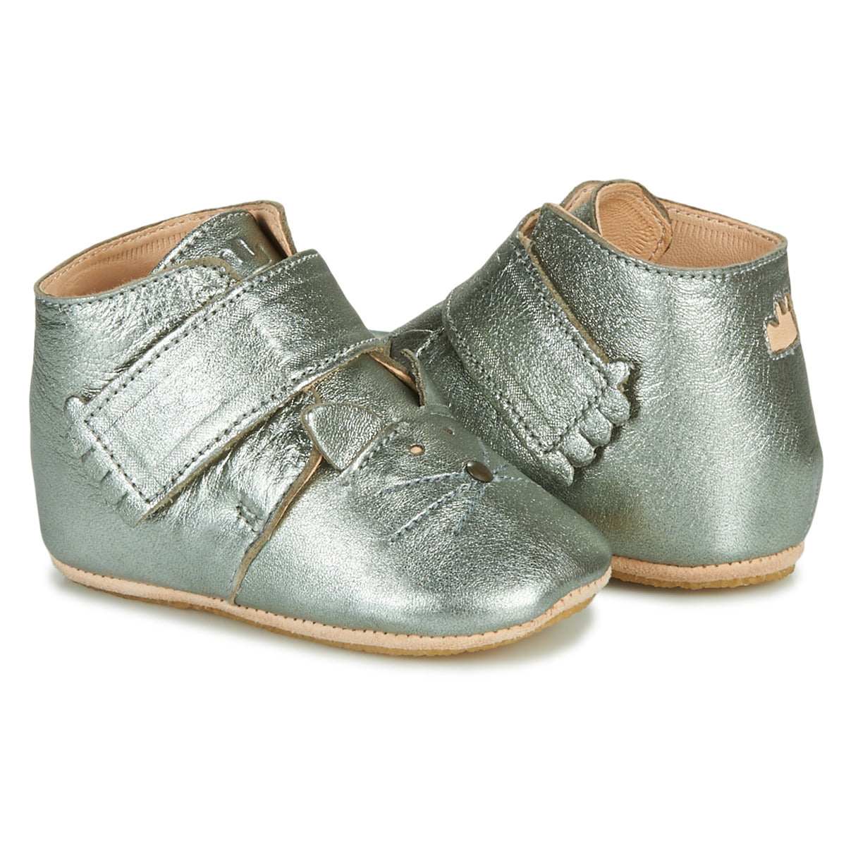 Pantofole bambini ragazza Easy Peasy KINY CHAT Grigio