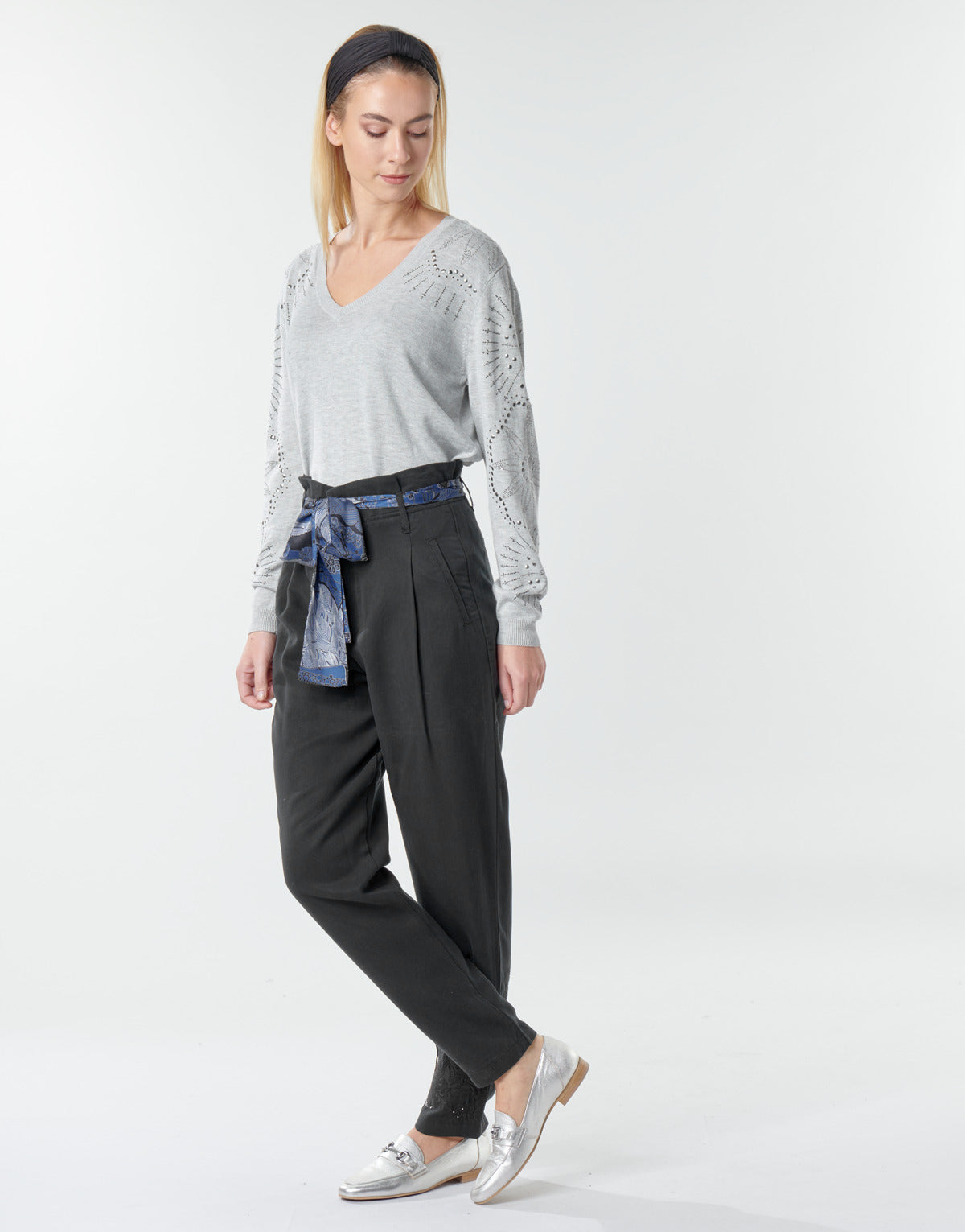 Pantaloni morbidi / Pantaloni alla zuava Donna Desigual CHARLOTTE Nero