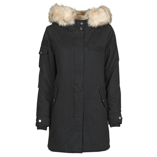 Parka Donna Only ONLMAY FUR CANVAS PARKA CC OTW Nero