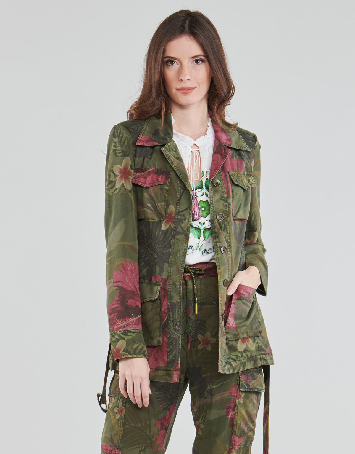 Giacca Donna Desigual CAMOASIS Kaki