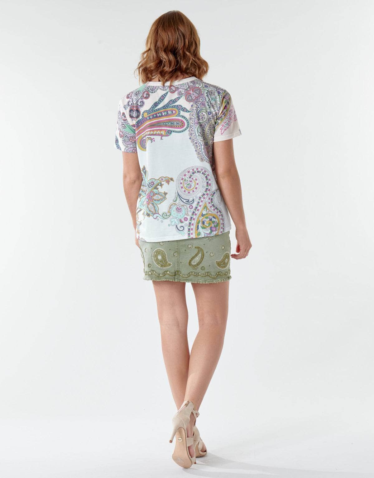 T-shirt Donna Desigual POPASLEY Multicolore