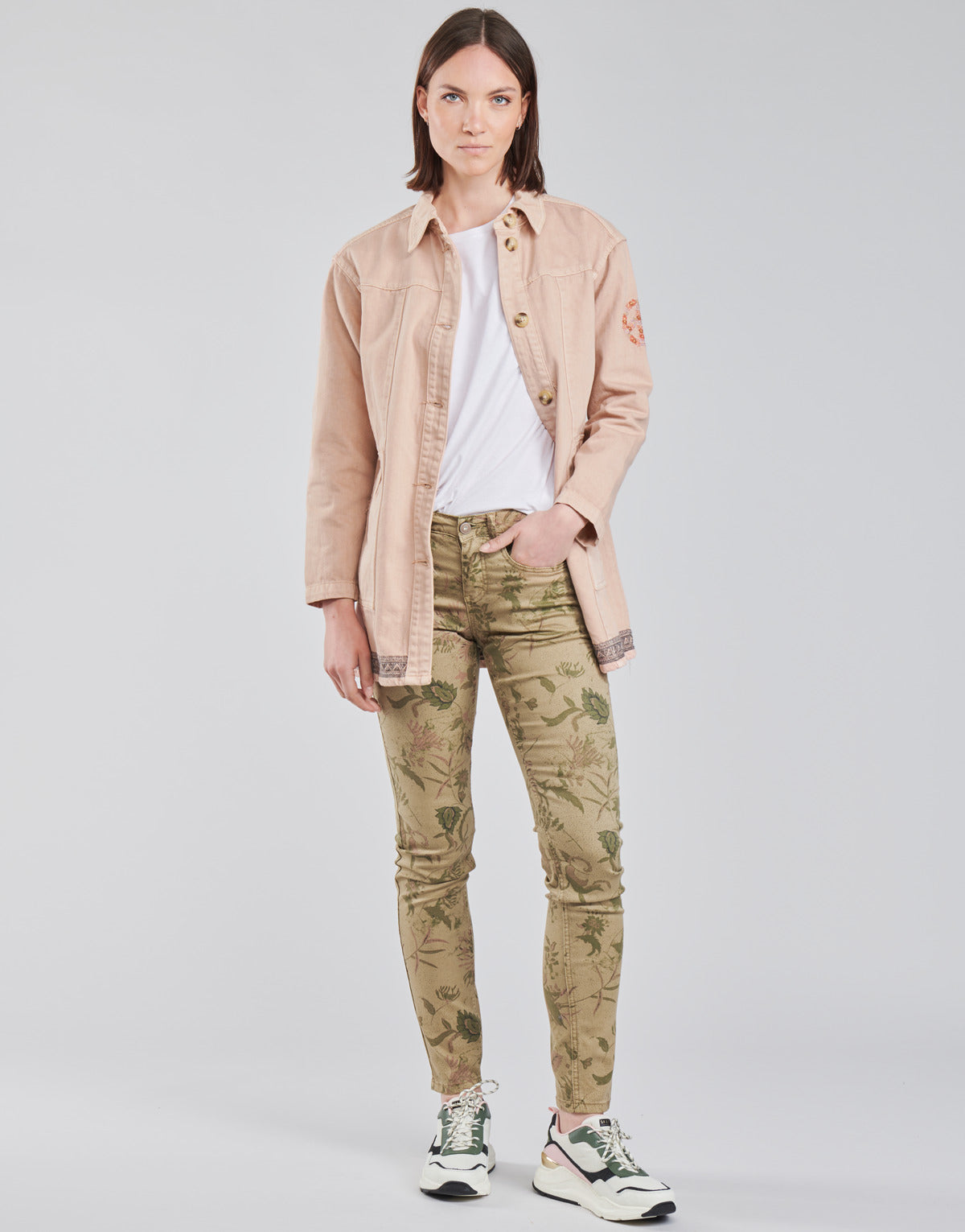 Pantalone Donna Cream LOTTE PRINTED Multicolore