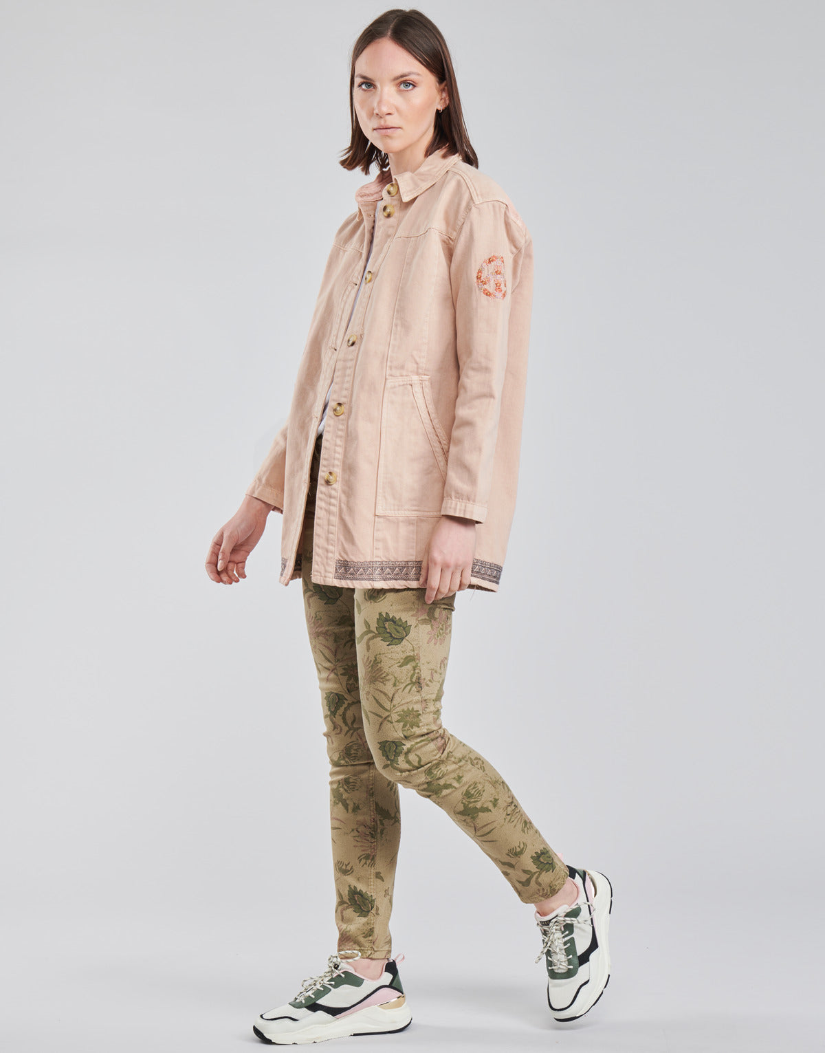 Pantalone Donna Cream LOTTE PRINTED Multicolore