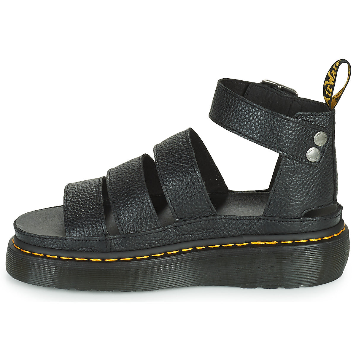 Sandali Donna Dr. Martens  CLARISSA II QUAD BLACK MILLED NAPPA  Nero