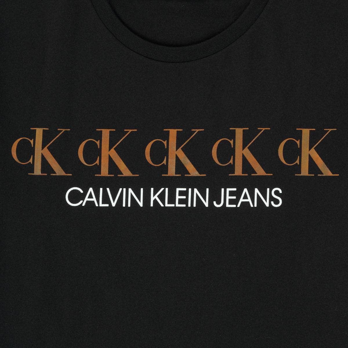 T-shirt ragazza Calvin Klein Jeans CK REPEAT FOIL BOXY T-SHIRT Nero