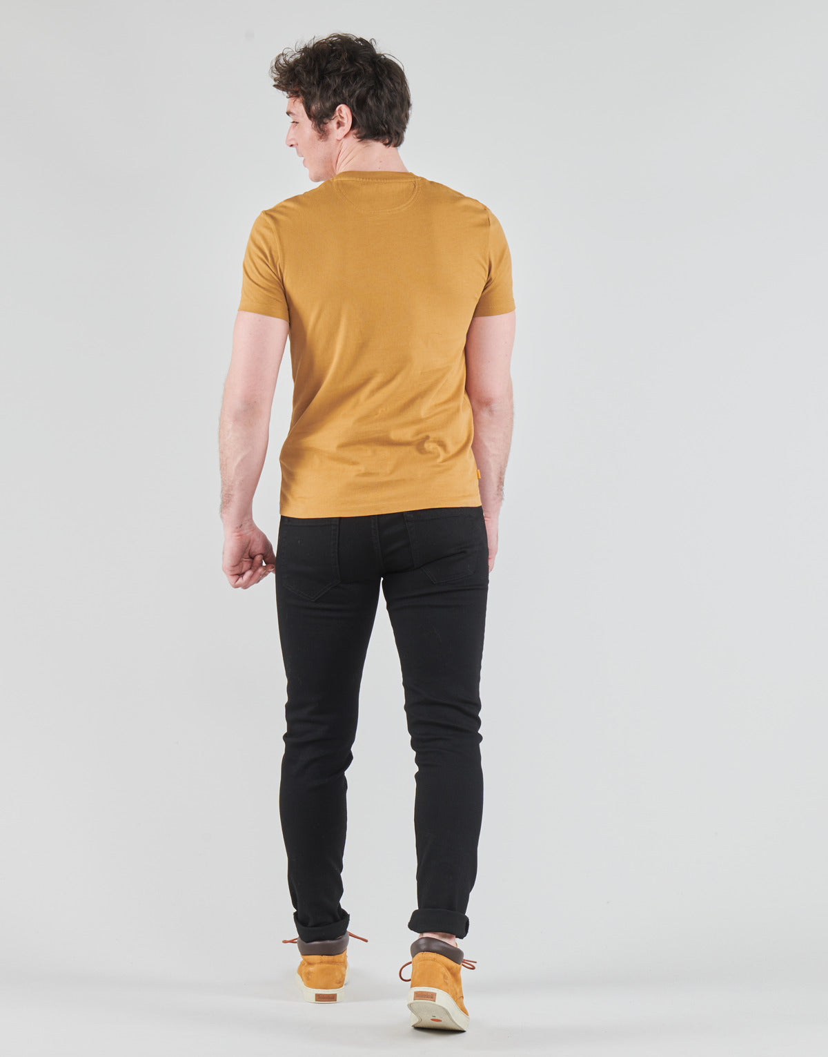 T-shirt Uomo Timberland  SS DUNSTAN RIVER POCKET TEE SLIM  Giallo