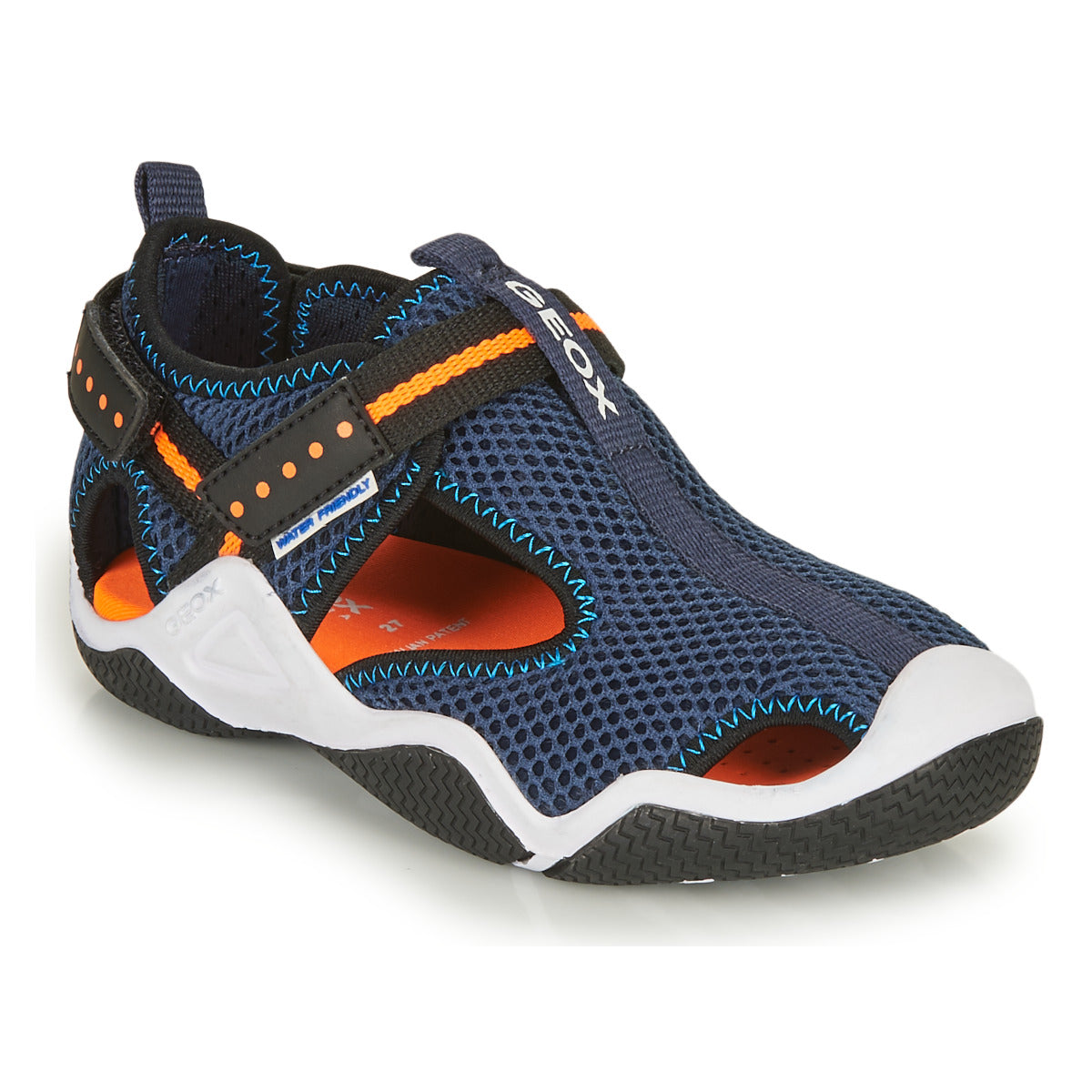 Sandali bambini ragazzo Geox JR WADER Blu