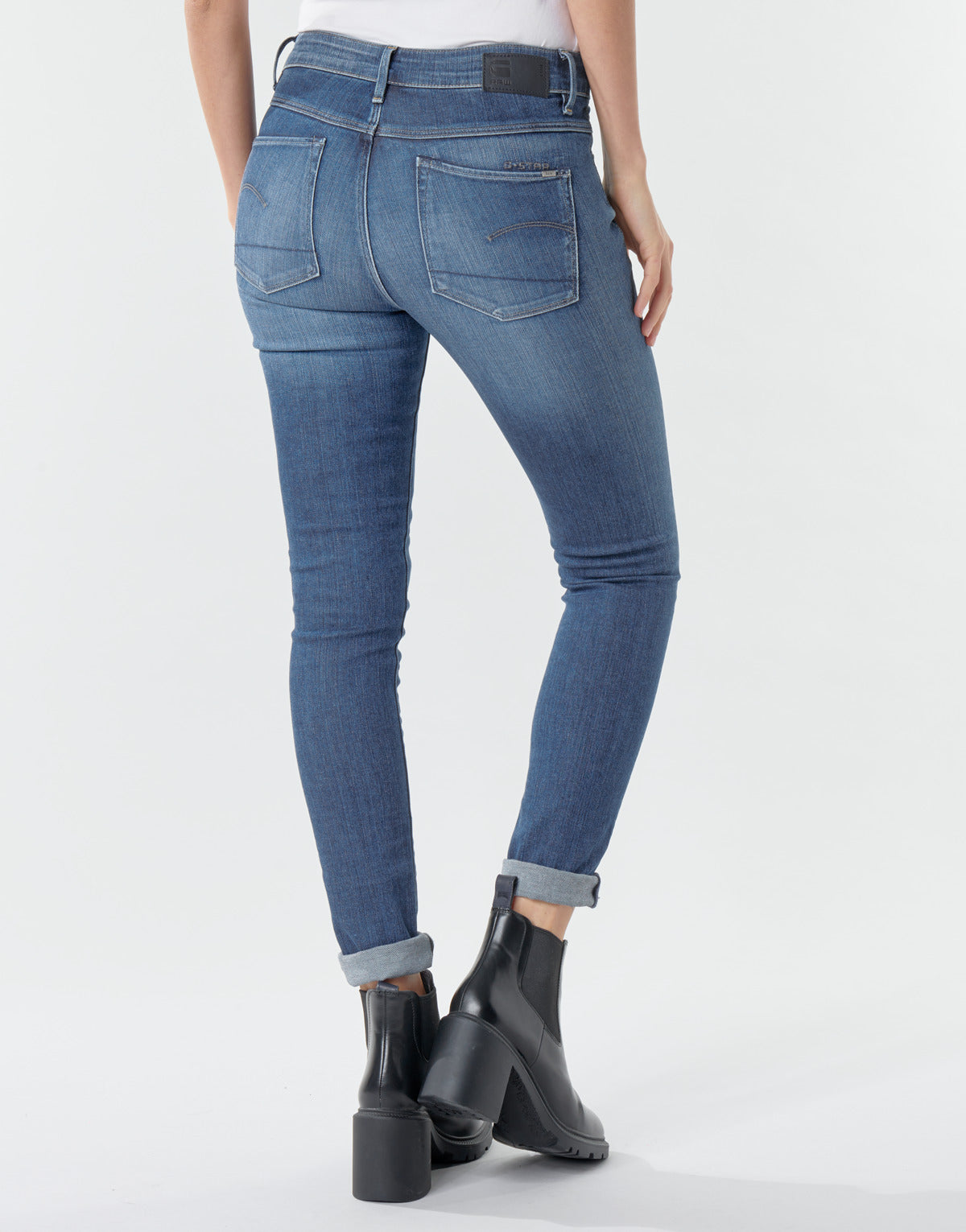 Jeans skynny Donna G-Star Raw 3301 Ultra High Super Skinny Wmn Blu