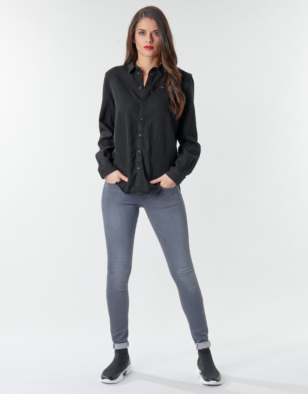 Jeans skynny Donna G-Star Raw Lynn d-Mid Super Skinny Wmn Blu