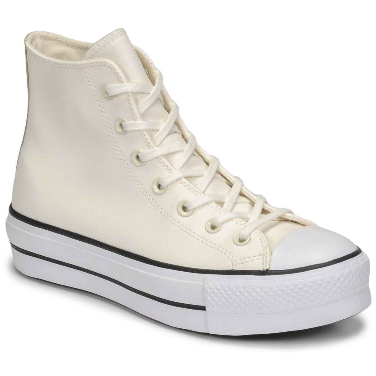 Sneakers alte Donna Converse CHUCK TAYLOR ALL STAR LIFT ANODIZED METALS HI Bianco