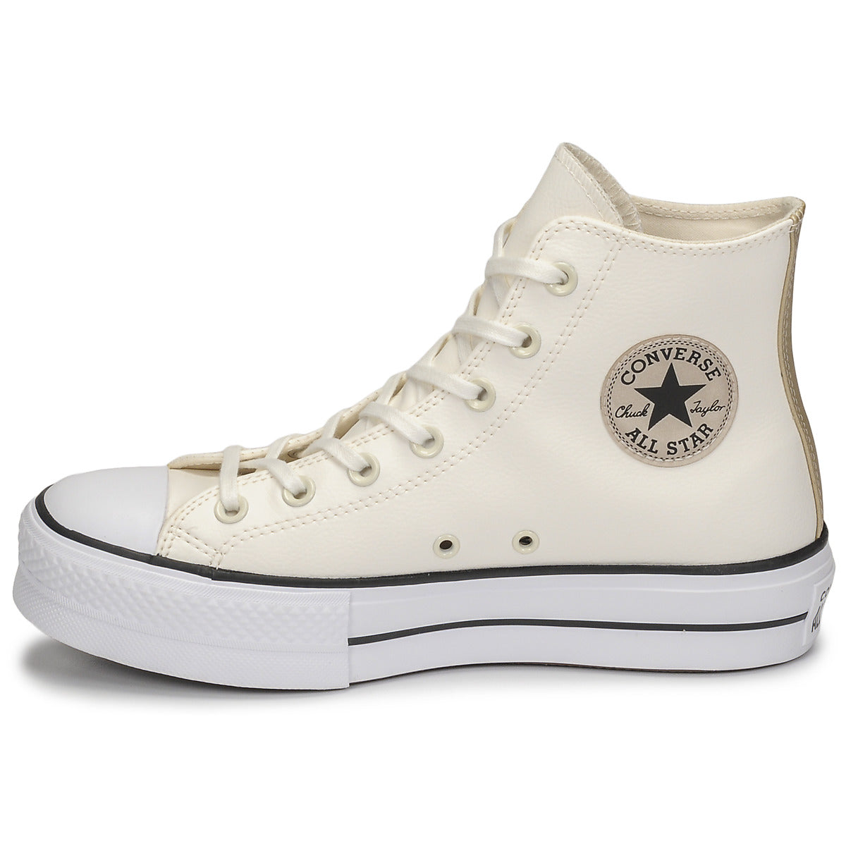 Sneakers alte Donna Converse CHUCK TAYLOR ALL STAR LIFT ANODIZED METALS HI Bianco