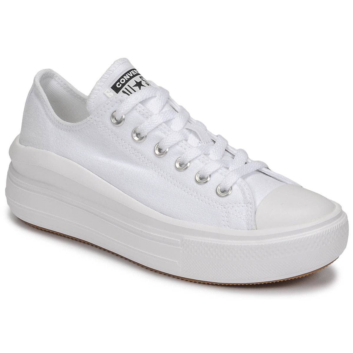 Sneakers basse Donna Converse CHUCK TAYLOR ALL STAR MOVE CANVAS COLOR OX Bianco