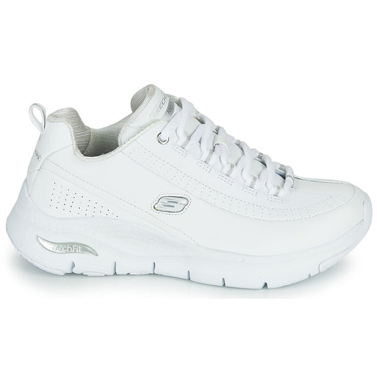 Sneakers basse Donna Skechers ARCH FIT Bianco