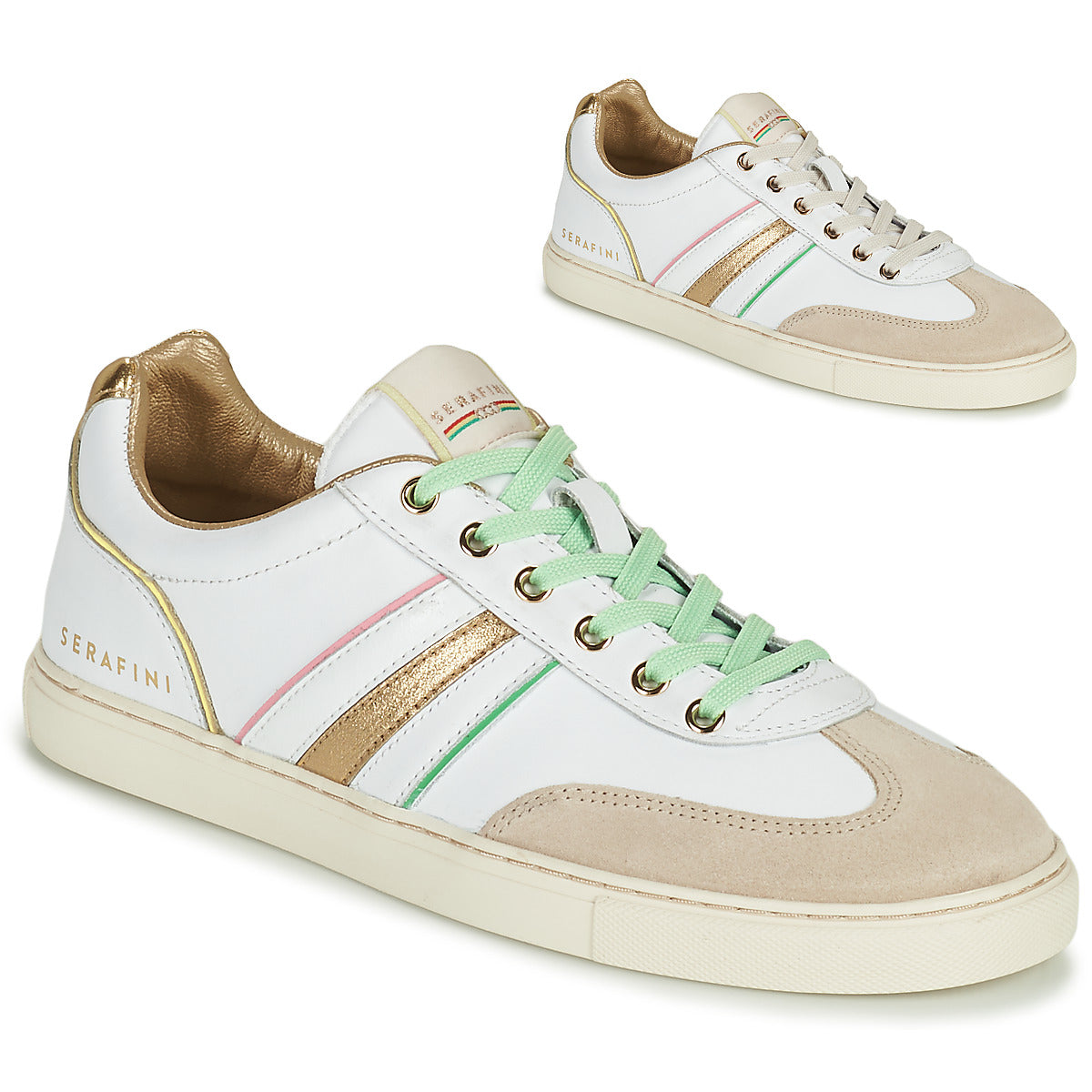 Sneakers basse Donna Serafini COURT Bianco