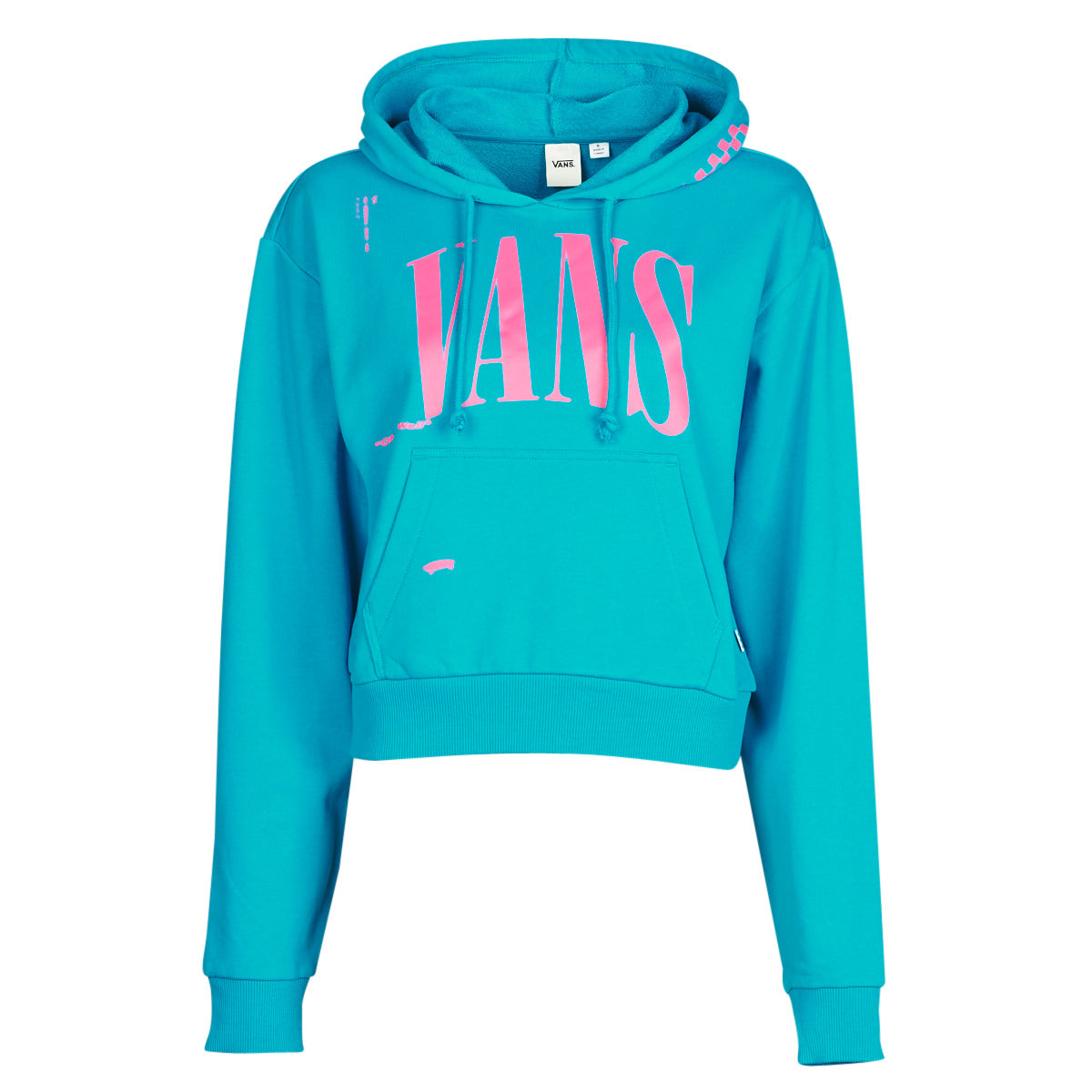 Felpa Donna Vans WM KAYE CROP HOODIE Blu