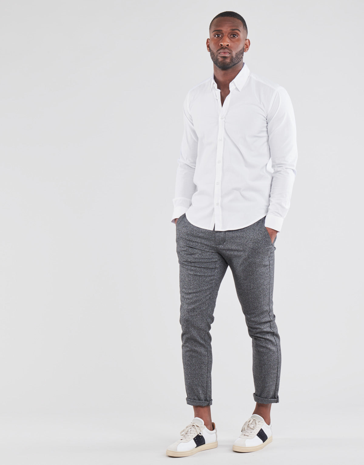 Camicia a maniche lunghe Uomo BOTD OMAN Bianco