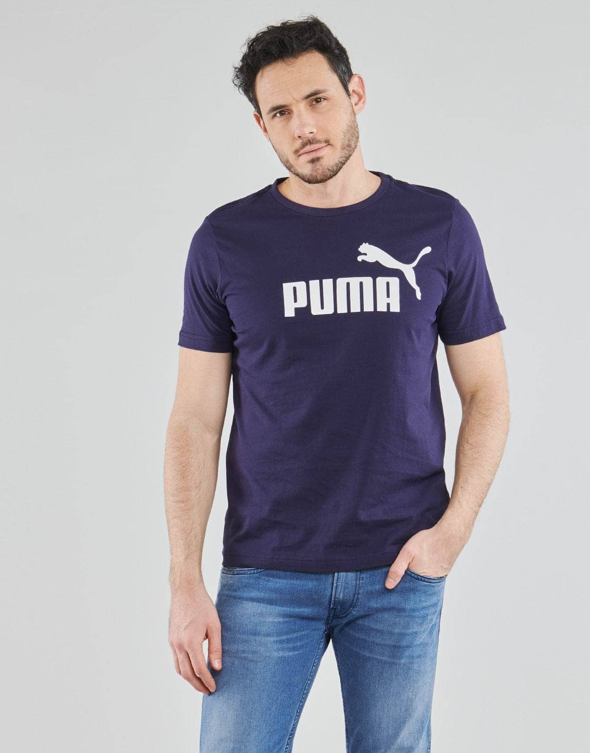 T-shirt Uomo Puma ESSENTIAL TEE Marine