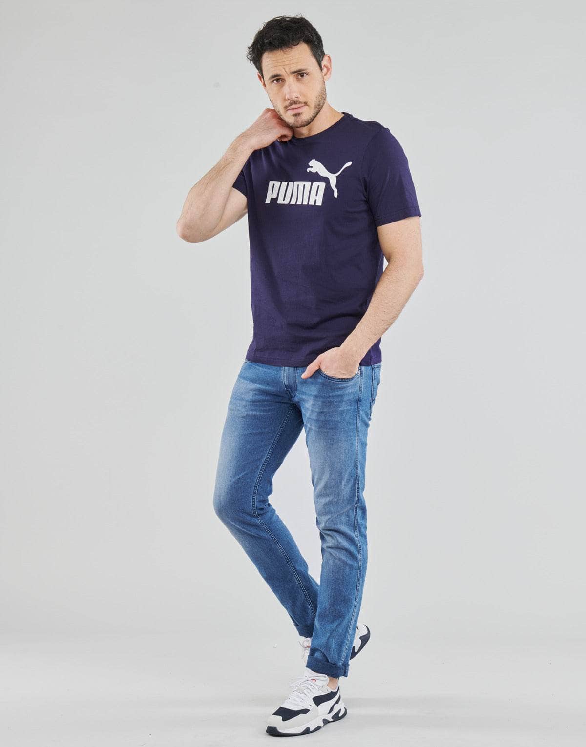 T-shirt Uomo Puma ESSENTIAL TEE Marine