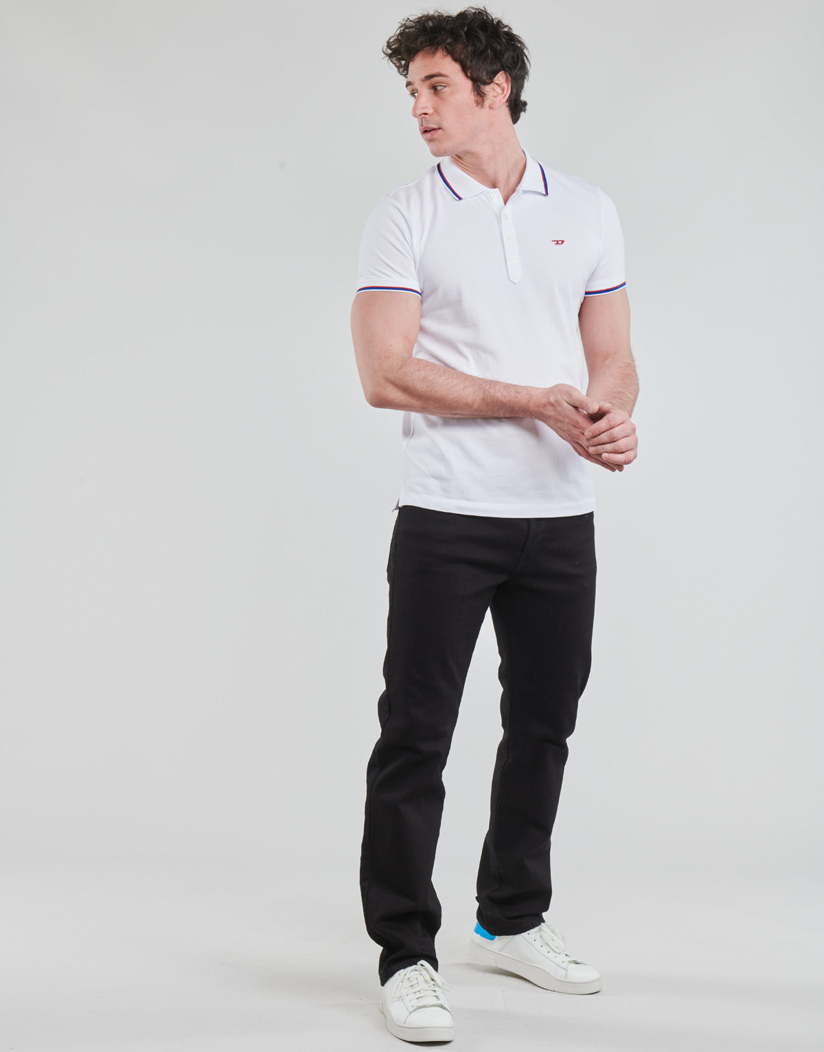 Polo Uomo Diesel 00SW7C-0MXZA-100 Bianco