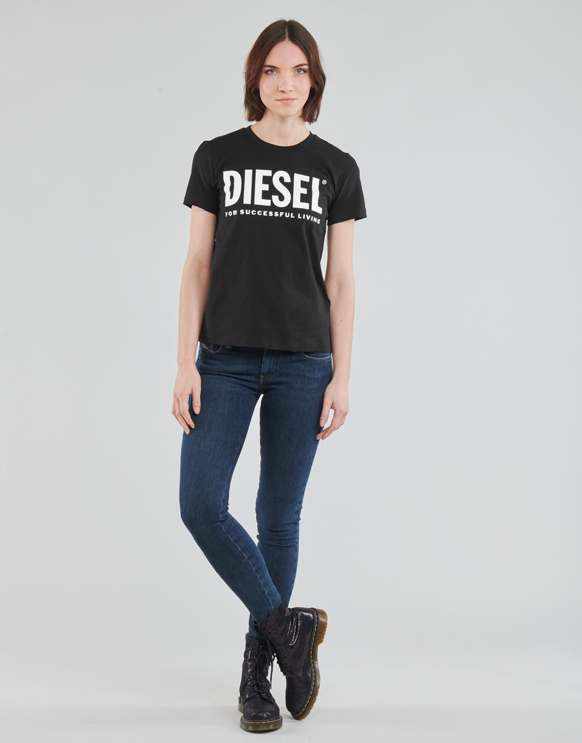 Jeans skynny Donna Diesel SLANDY-LOW Blu