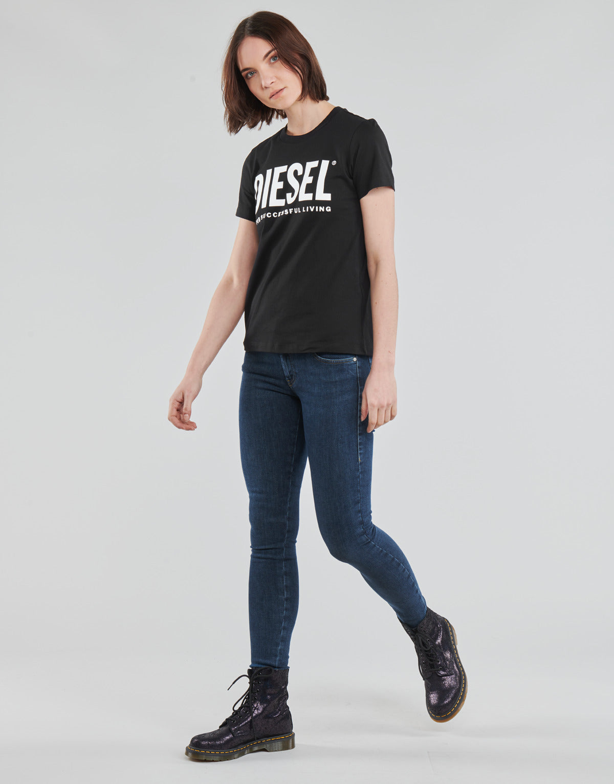 Jeans skynny Donna Diesel SLANDY-LOW Blu