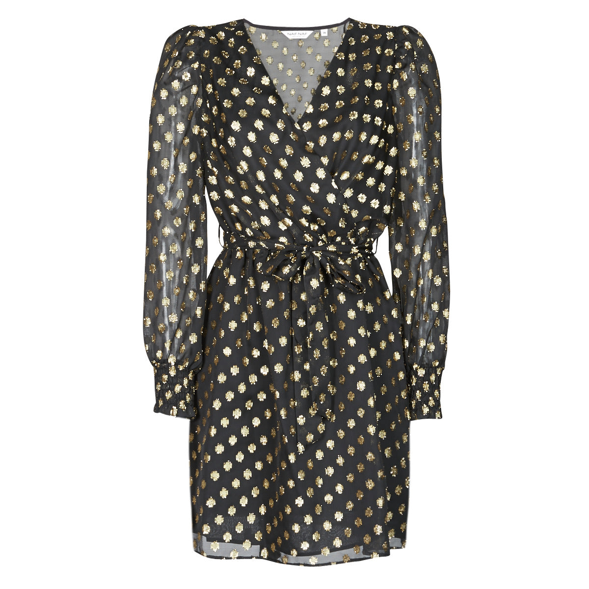 Abito corto Donna Naf Naf DOTSYTA Nero