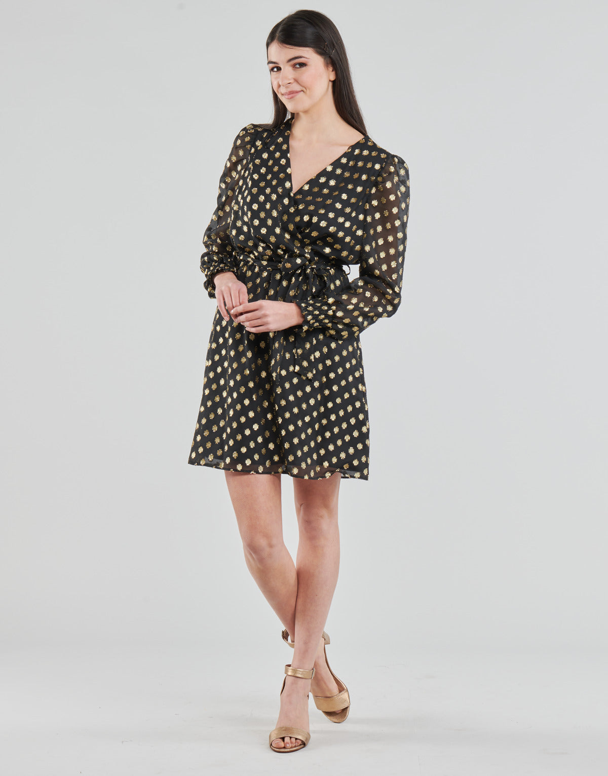 Abito corto Donna Naf Naf DOTSYTA Nero