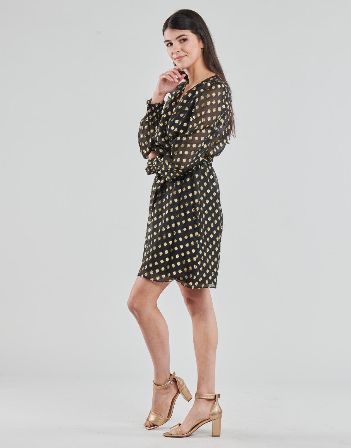 Abito corto Donna Naf Naf DOTSYTA Nero