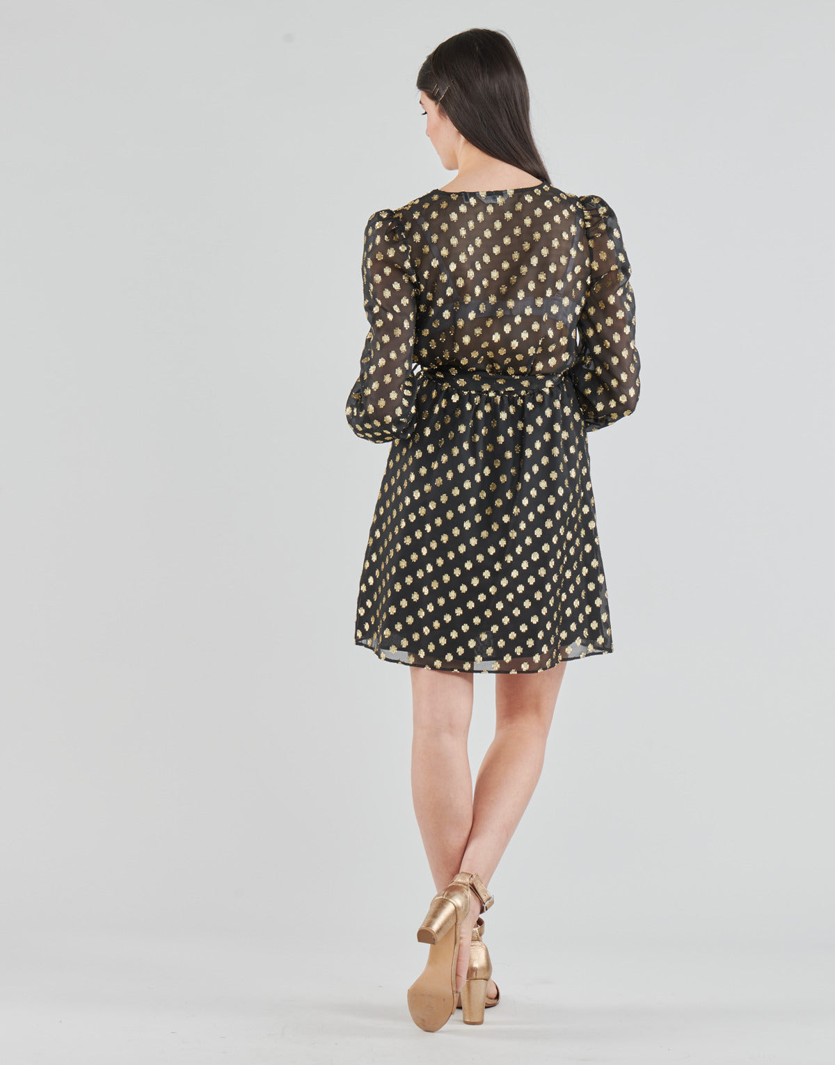 Abito corto Donna Naf Naf DOTSYTA Nero