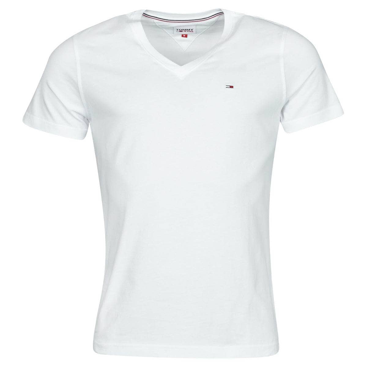 T-shirt Uomo Tommy Jeans TJM ORIGINAL JERSEY TEE V NECK Bianco