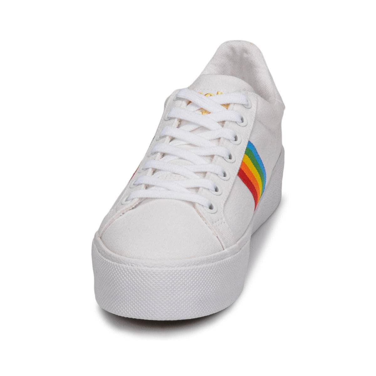 Sneakers basse Donna Gola ORCHID PLATEFORM RAINBOW Bianco