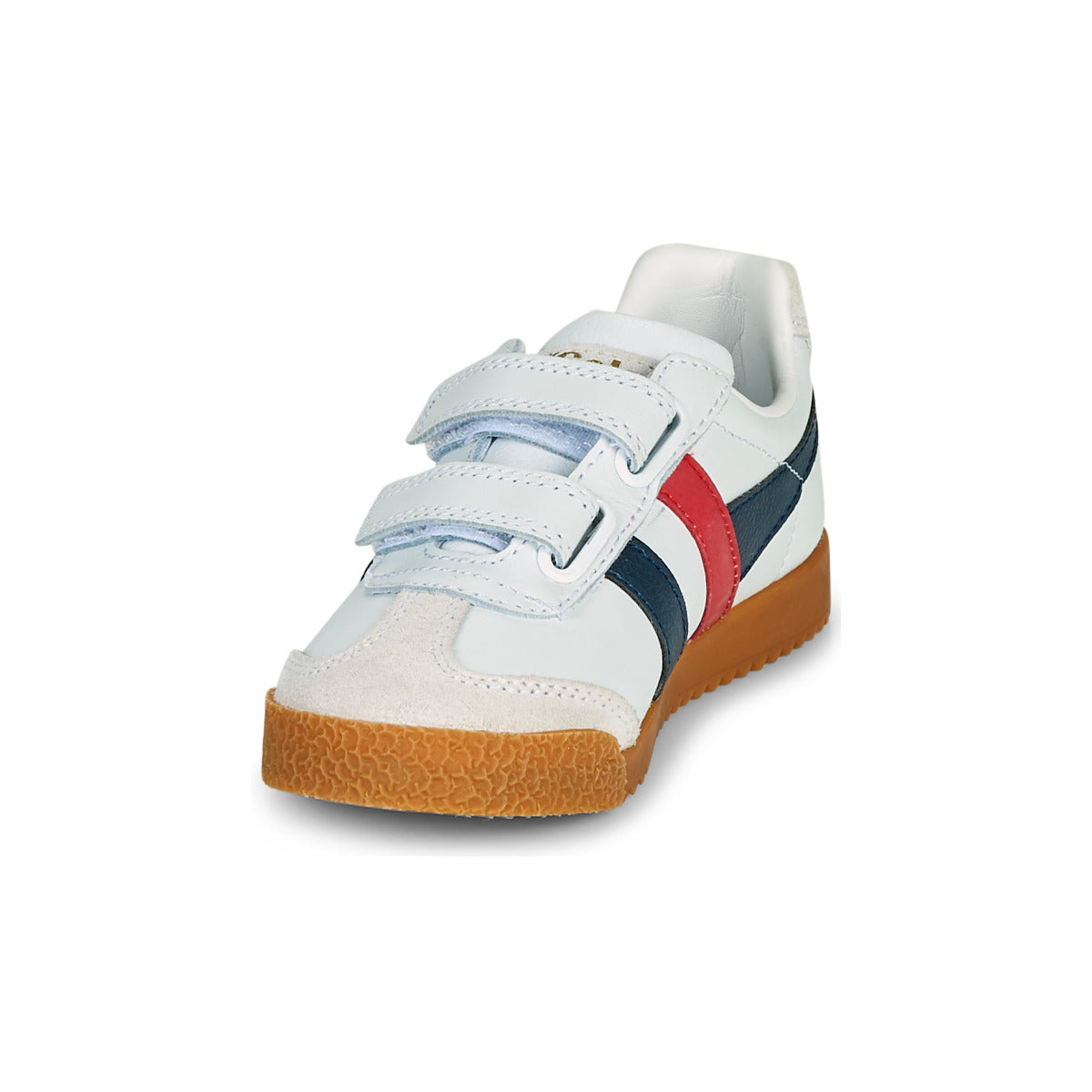 Scarpe bambini ragazza Gola HARRIER LEATHER VELCRO Bianco