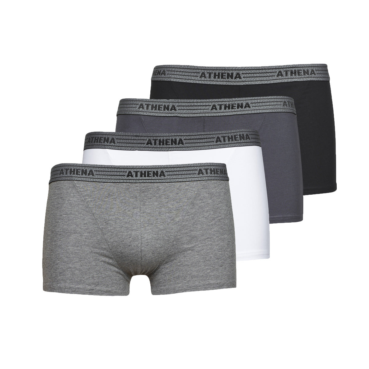 Boxer Uomo Athena BASIC COTON X4 Multicolore