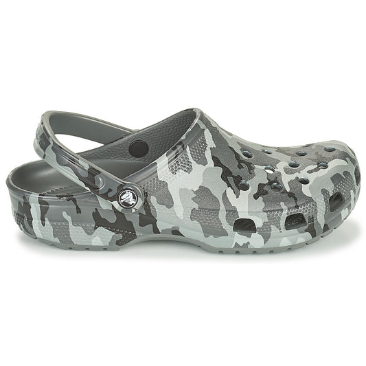 Scarpe Uomo Crocs  CLASSIC PRINTED CAMO CLOG  Grigio