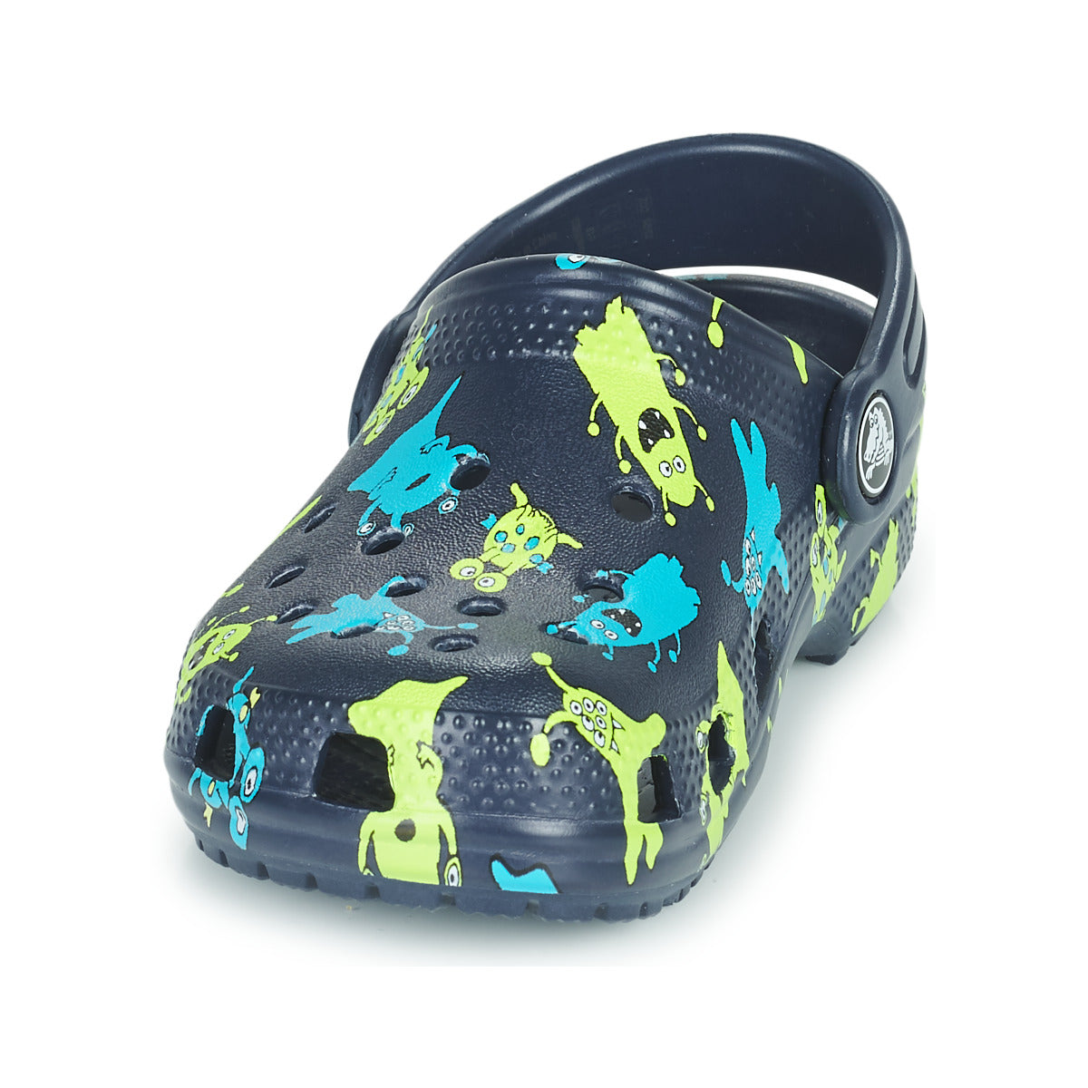 Scarpe bambini ragazzo Crocs CLASSIC MONSTER PRINT CLOG T Blu
