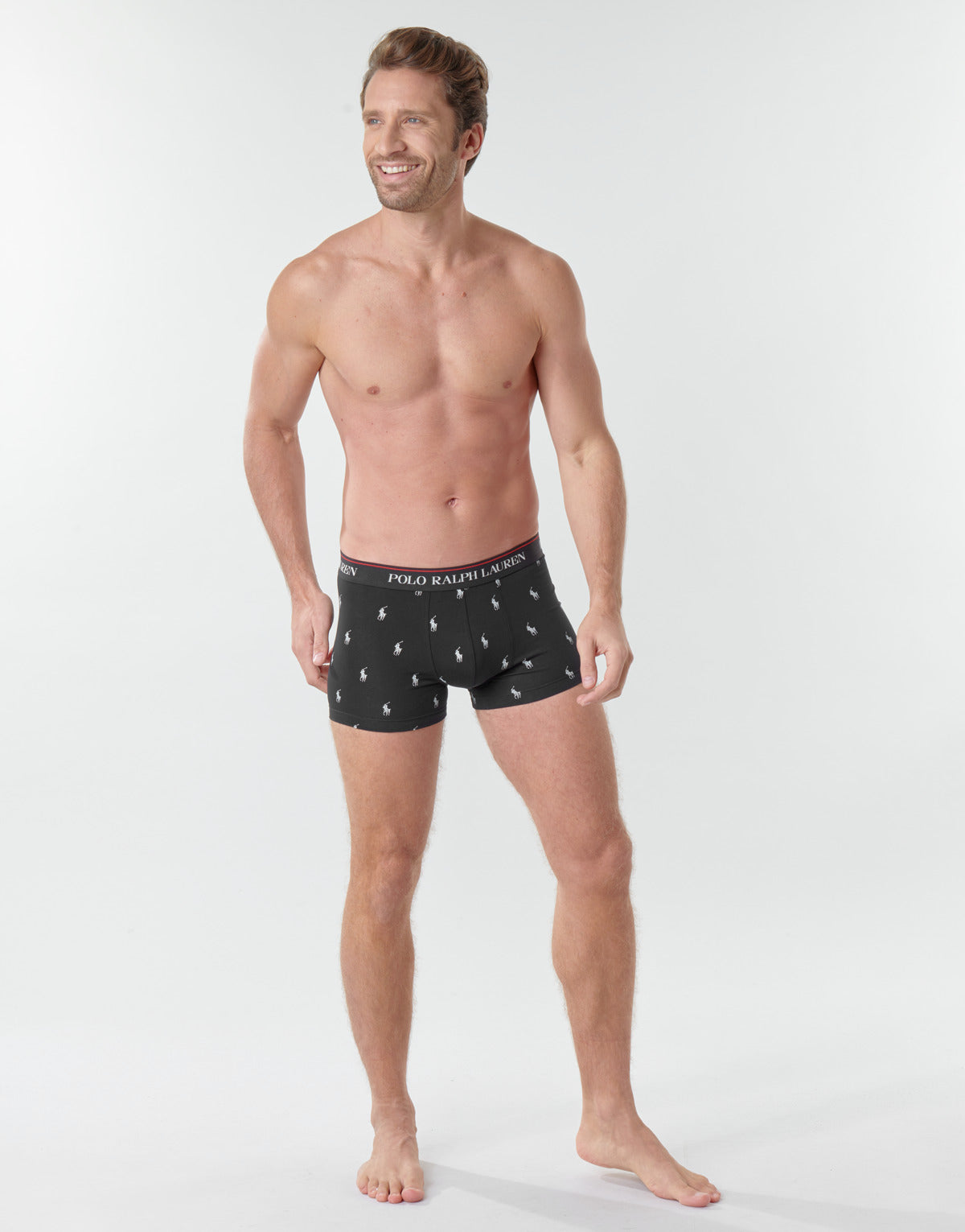 Boxer Uomo Polo Ralph Lauren CLASSIC TRUNK X3 Nero