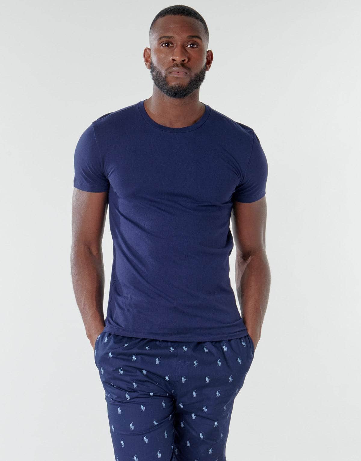 T-shirt Uomo Polo Ralph Lauren SS CREW NECK X3 Marine