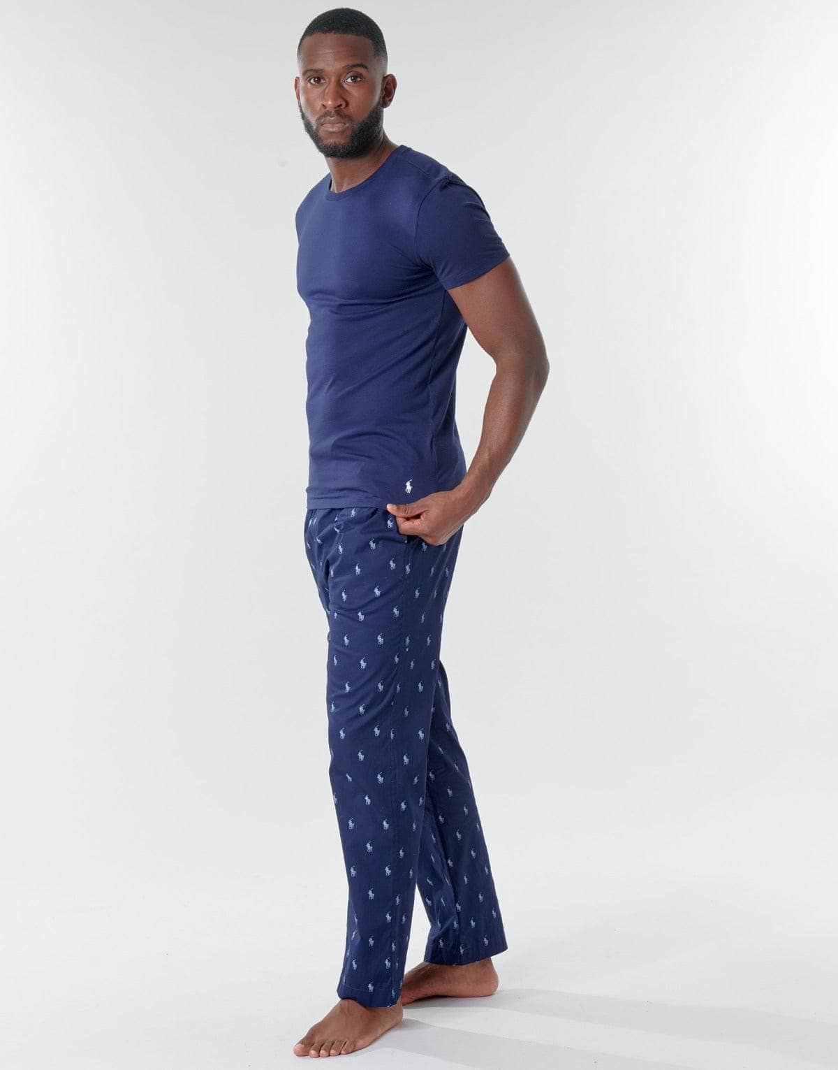 T-shirt Uomo Polo Ralph Lauren SS CREW NECK X3 Marine