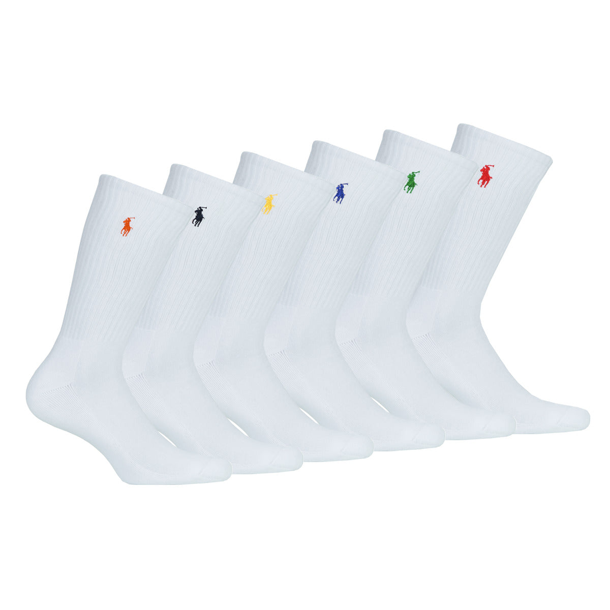 Calze sportive Uomo Polo Ralph Lauren ASX110 6 PACK COTTON Bianco