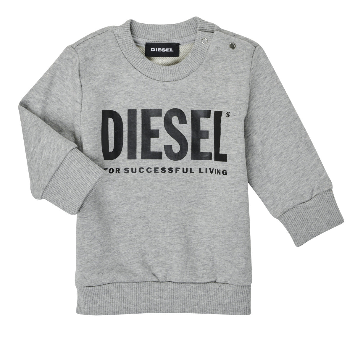 Felpa ragazza Diesel SCREWDIVISION LOGOB Grigio