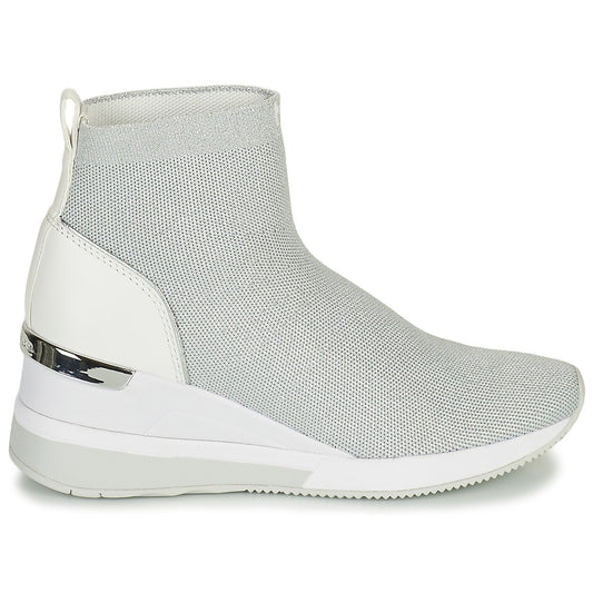 Sneakers alte Donna MICHAEL Michael Kors  SKYLER BOOTIE  Argento