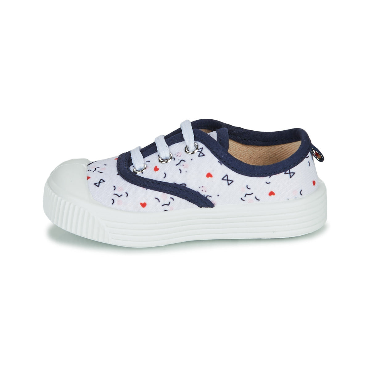 Scarpe bambini ragazza Citrouille et Compagnie MY LOVELY TRAINERS Bianco
