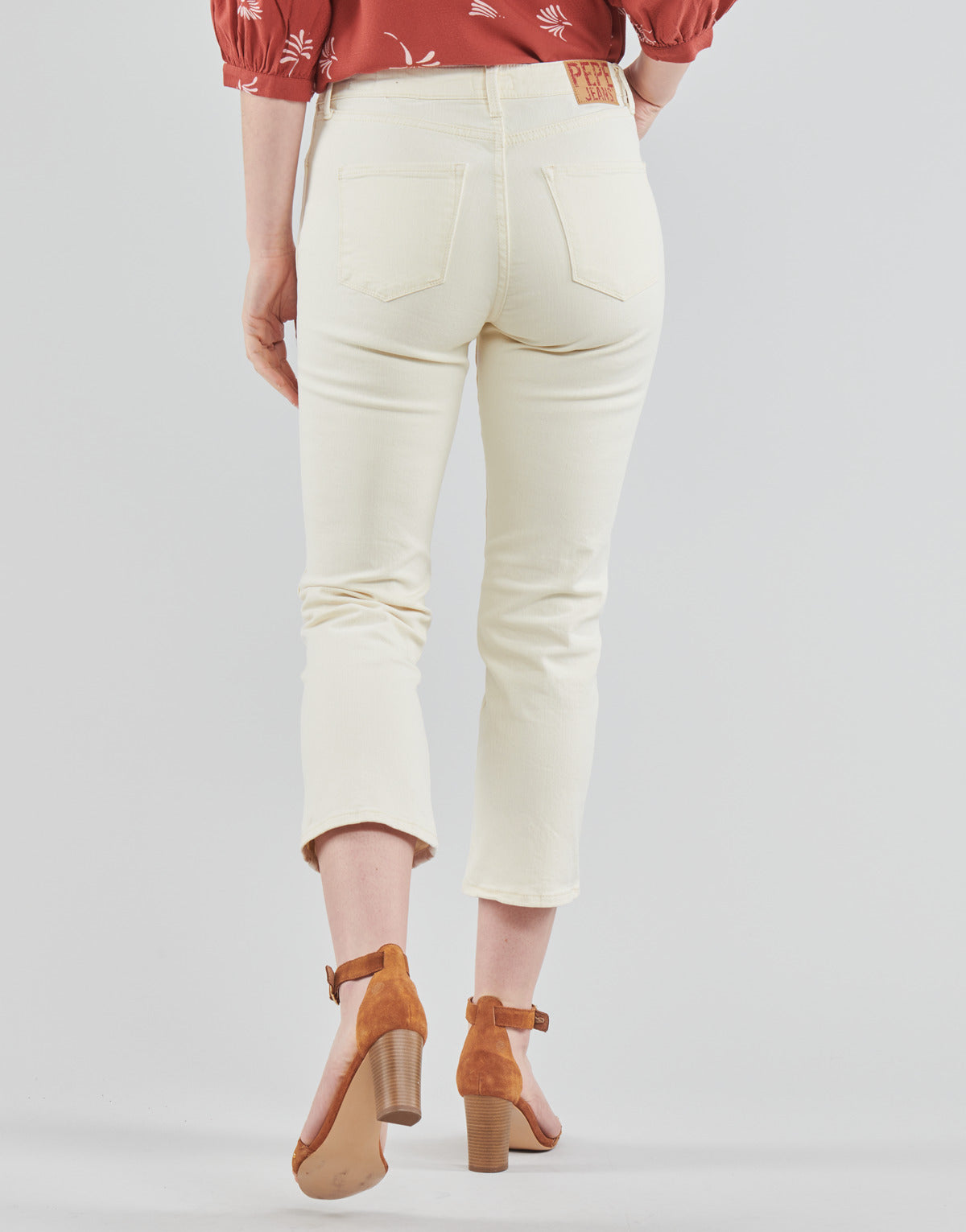 Jeans Slim Donna Pepe jeans DION 7/8 Beige