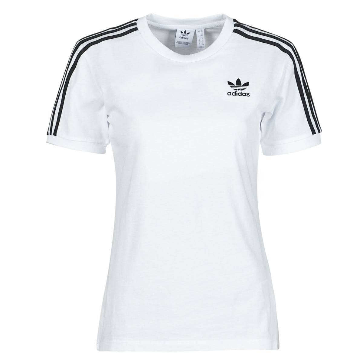 T-shirt Donna adidas 3 STRIPES TEE Bianco