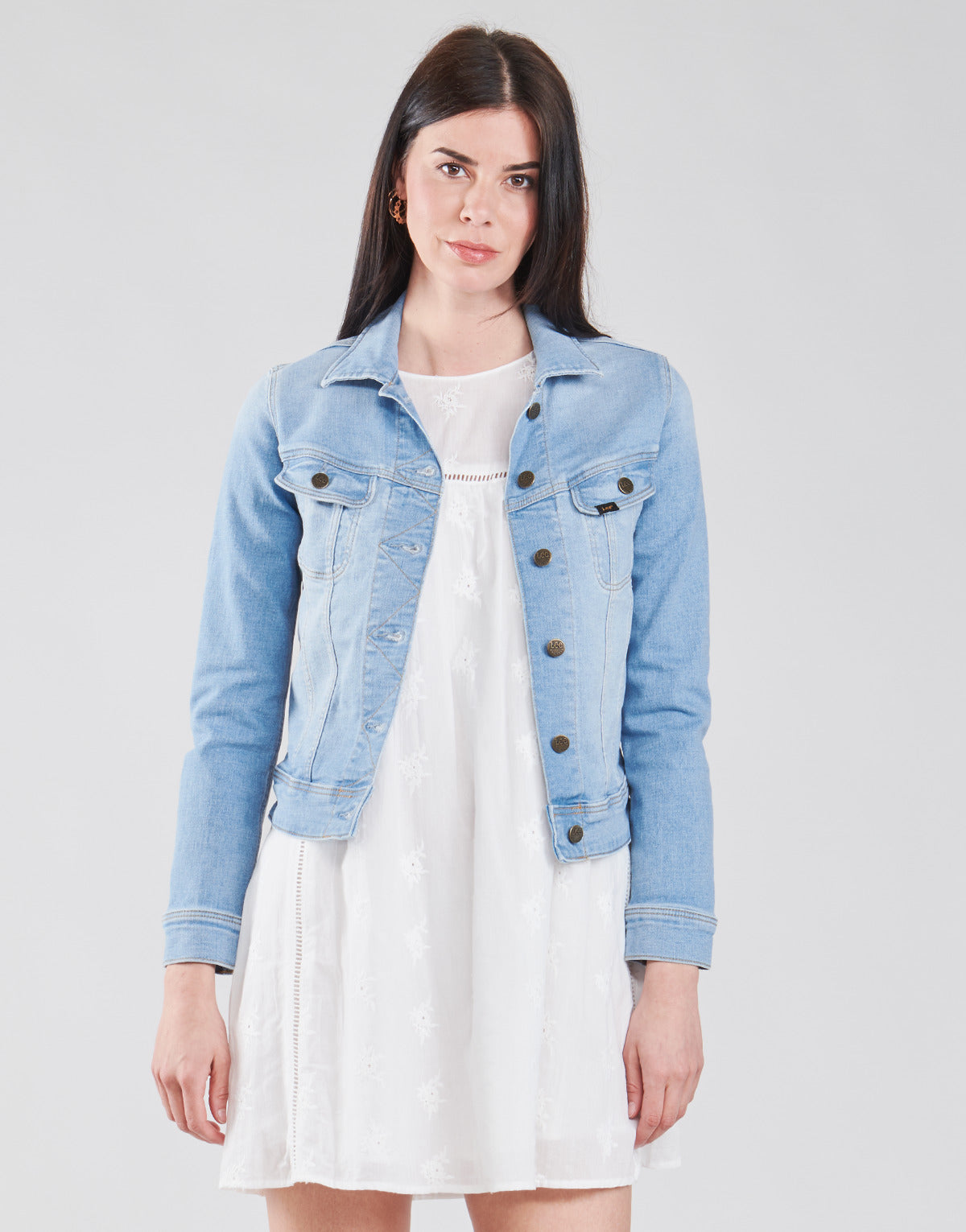 Giacca in jeans Donna Lee SLIM RIDER Blu