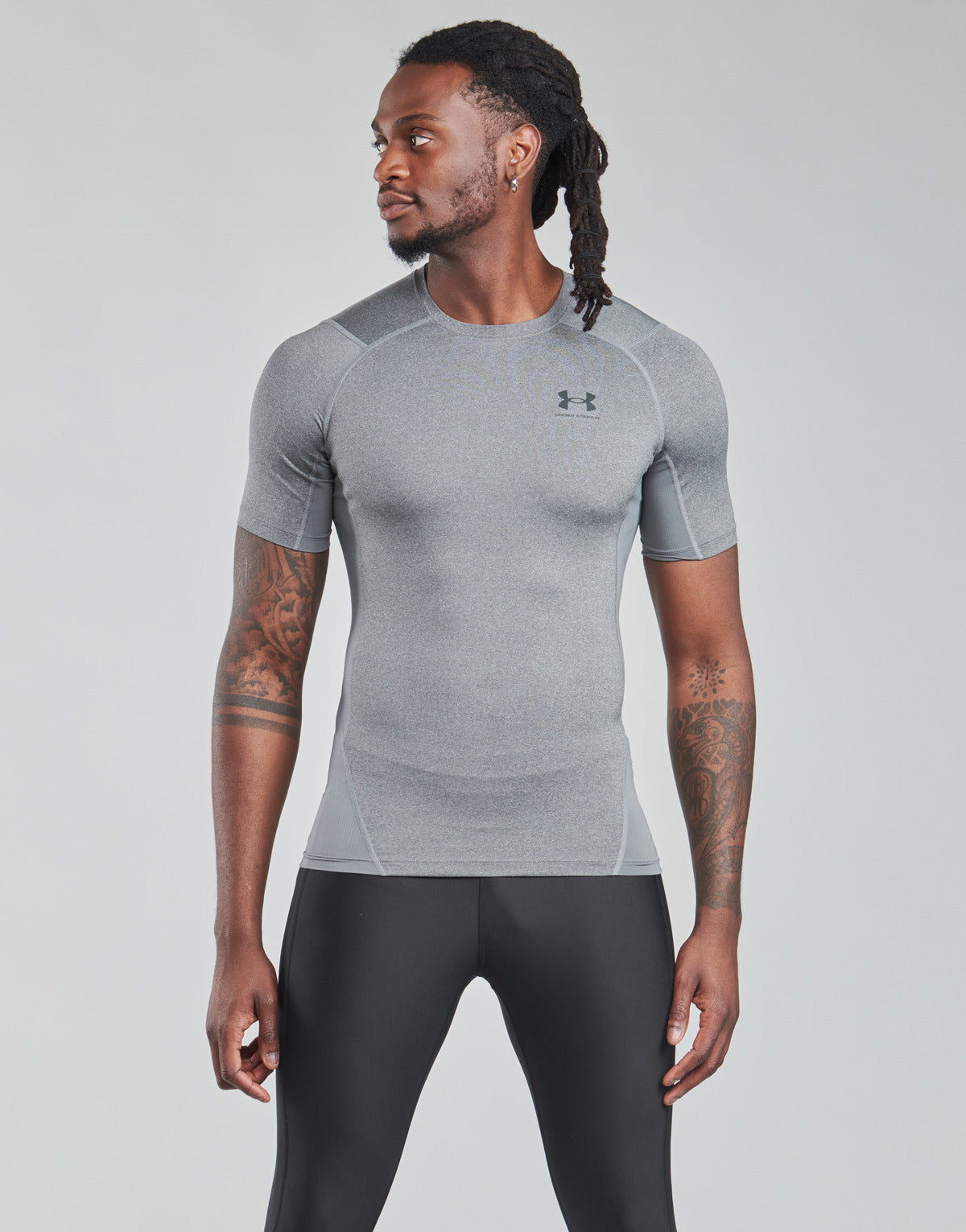 T-shirt Uomo Under Armour  UA HG ARMOUR COMP SS  Grigio