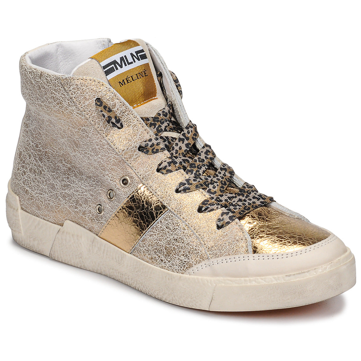 Sneakers alte Donna Meline NK1384 Oro