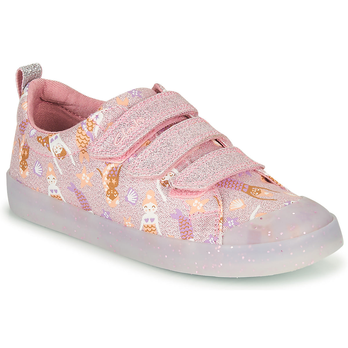 Scarpe bambini ragazza Clarks FOXING PRINT T Rosa