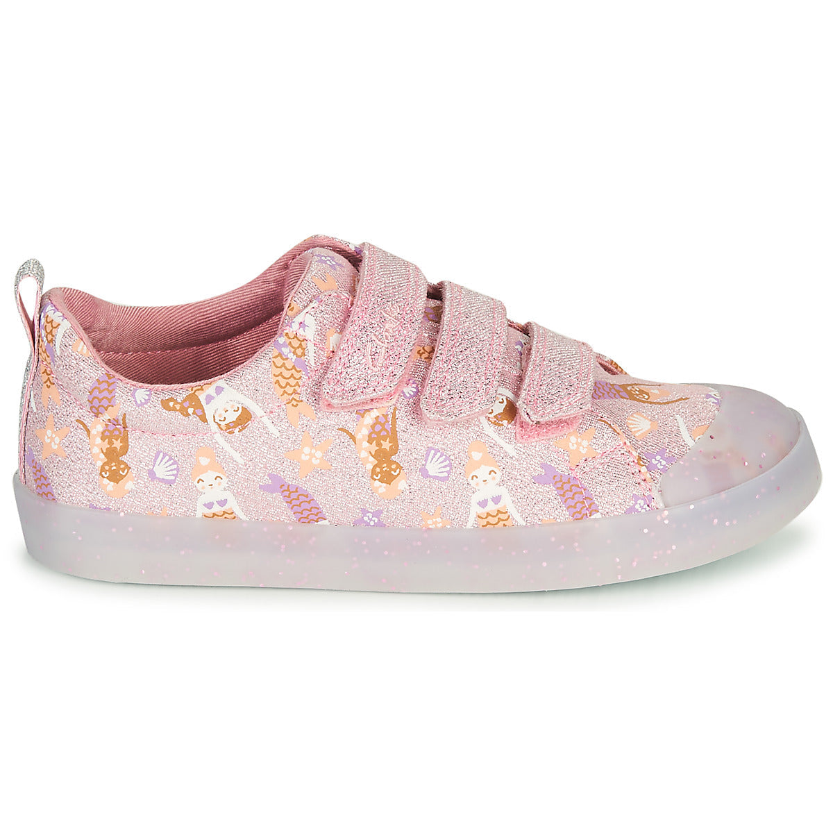 Scarpe bambini ragazza Clarks FOXING PRINT T Rosa